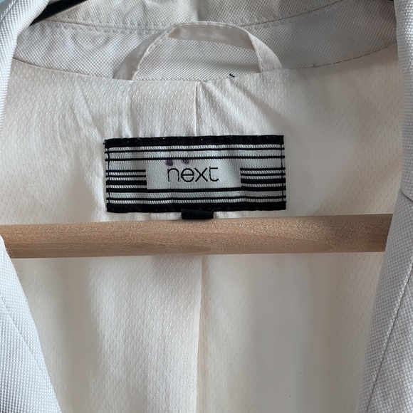 Formal white linen blazer - Picture 2 of 6